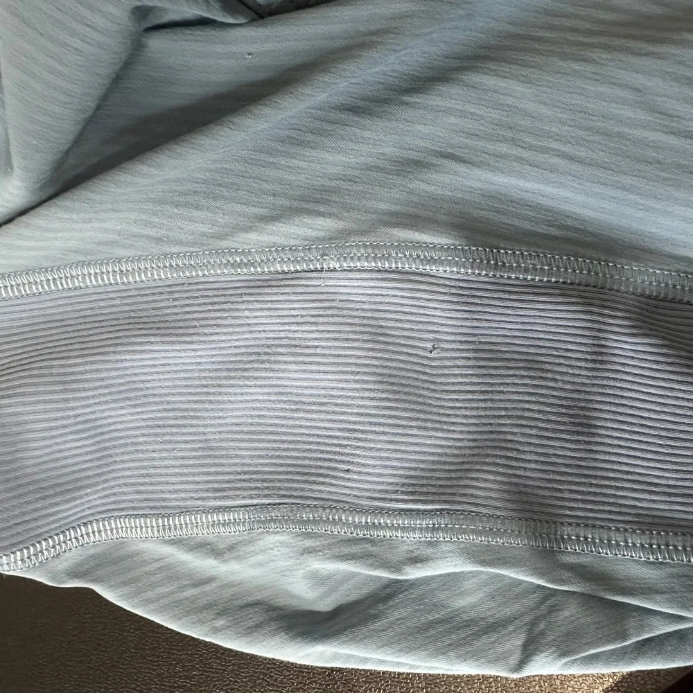 Lululemon Beyond the Studio Crop Pants Blue Pinstripe‎ Joggers Size 6